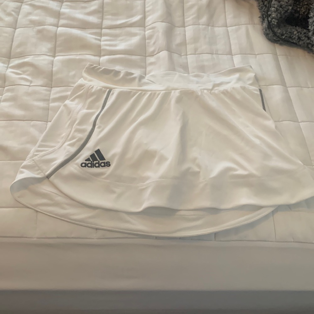 White adidas golf skirt